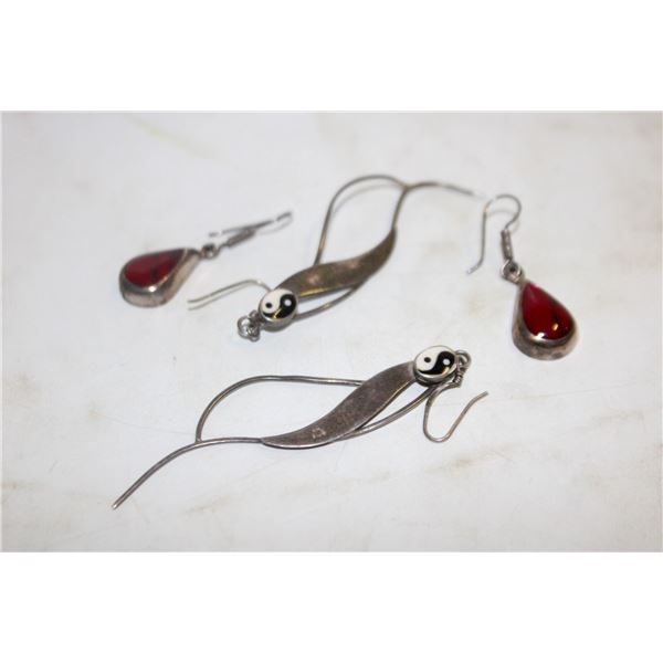 9.6 GRAM 925 SILVER EARRINGS-ESTATE