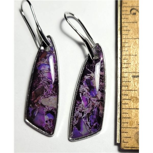 25)  SILVER TONE WITH A CLEAR COAT PURPLE