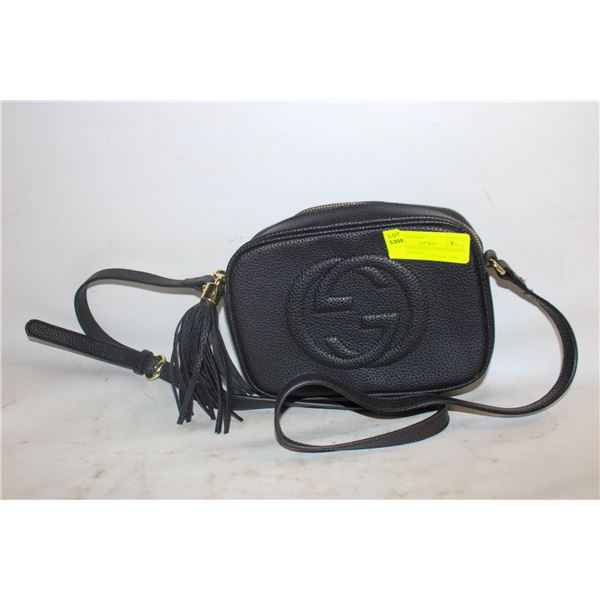 REPLICA GUCCI SOHO DISCO CAMERA BAG IN BLK PEBBLED