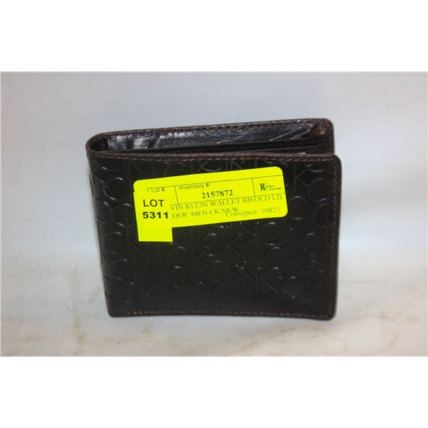 CALVIN KLEIN WALLET BIFOLD LD HOLDER  MEN CK NEW