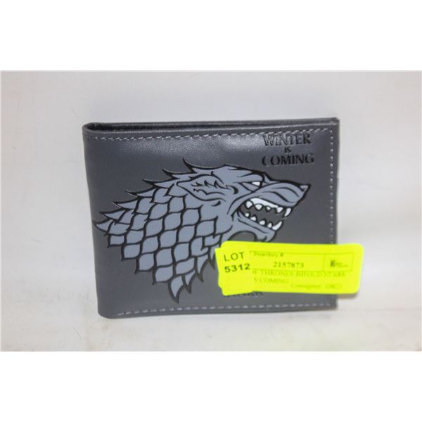 GAME OF THRONES BIFOLD STARK WINTERS COMING