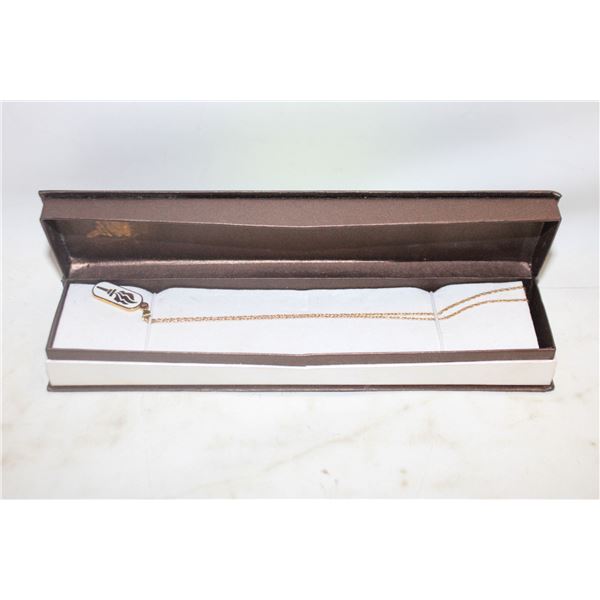 ORCH PENDANT GOLD FILLED NECKLACE