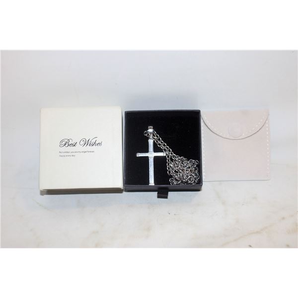 DESIGNER POLICE CRUZ STAINLESS STEEL CROSS