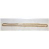 Image 1 : GOLD TONE ROPE CHAIN  20 INCHES WITH GIFT BOX.