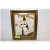 Image 1 : OIL PAINTING FRAMED, SIGNED, DISNEY KITTEN
