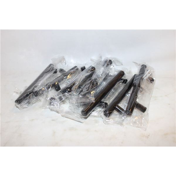 10 MATTE BLACK HANDLES STANDARD