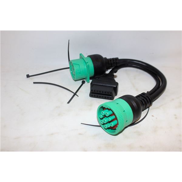 NEW PACK OF SPLITTER Y CABLE GREEN TYPE 2 J1939