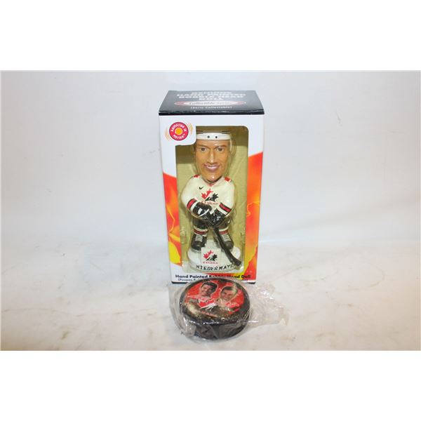 NIEDERMAYER BOBBLEHEAD + PUCK