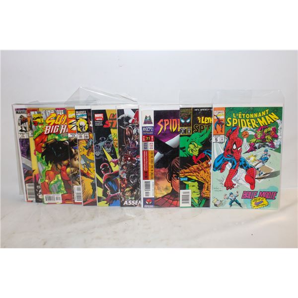 LOT OF 12 MARVEL COMIC BOOKS