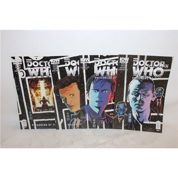 LOT OF 4 DOCTOR WHO COMIC BOOKS