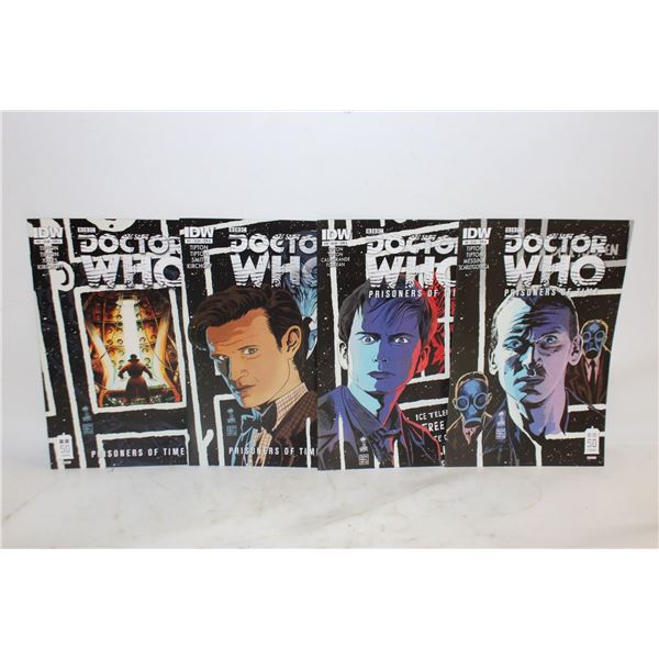 LOT OF 4 DOCTOR WHO COMIC BOOKS