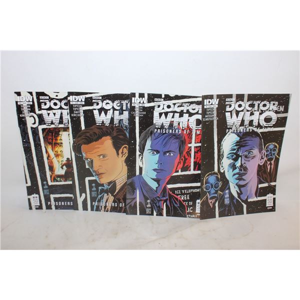 LOT OF 4 DOCTOR WHO COMIC BOOKS