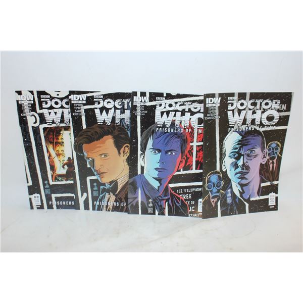 LOT OF 4 DOCTOR WHO COMIC BOOKS