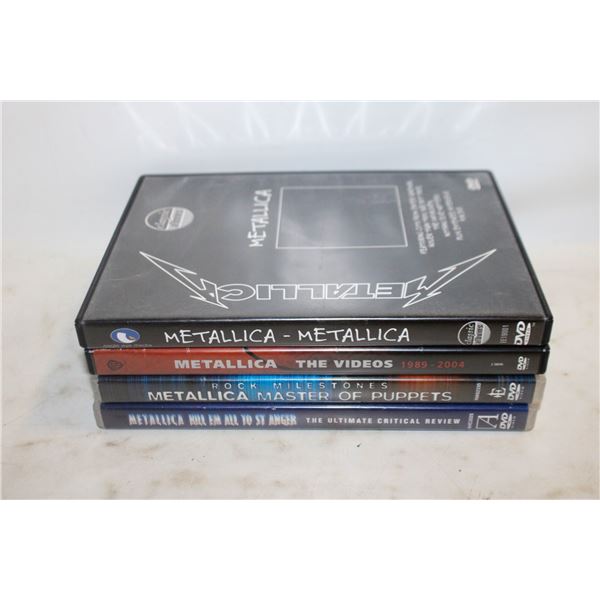 (4) METALLICA CONCERT/ALBUM DVDS