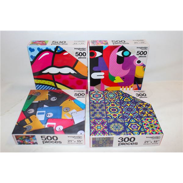 (4) NEW IMAGINATION PUZZLES