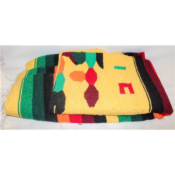 VINTAGE NAVAJO WEAVED BLANKET-ESTATE