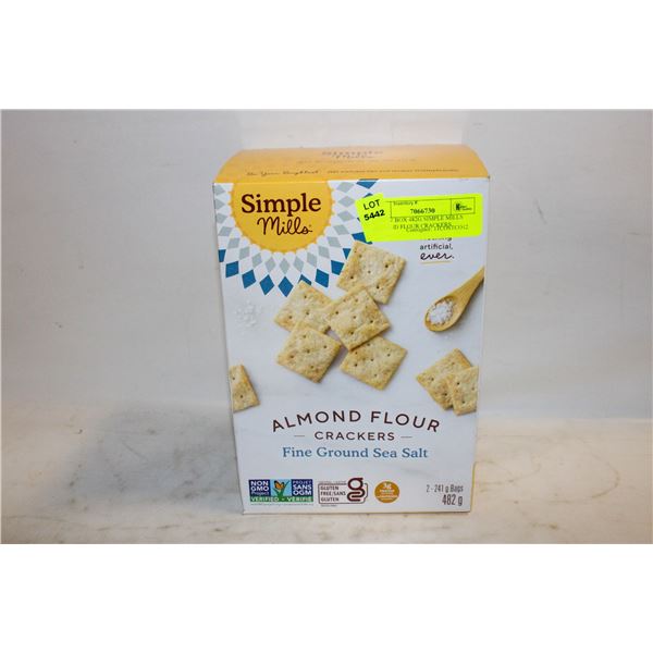 NEW W BOX 482G SIMPLE MILLS ALMOND FLOUR CRACKERS