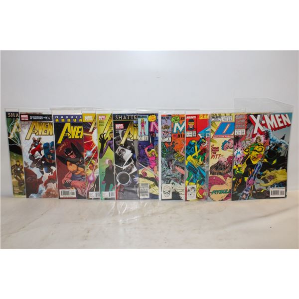 LOT OF 12 MARVEL COMIC BOOKS