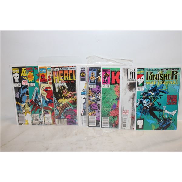 LOT OF 12 MARVEL COMIC BOOKS