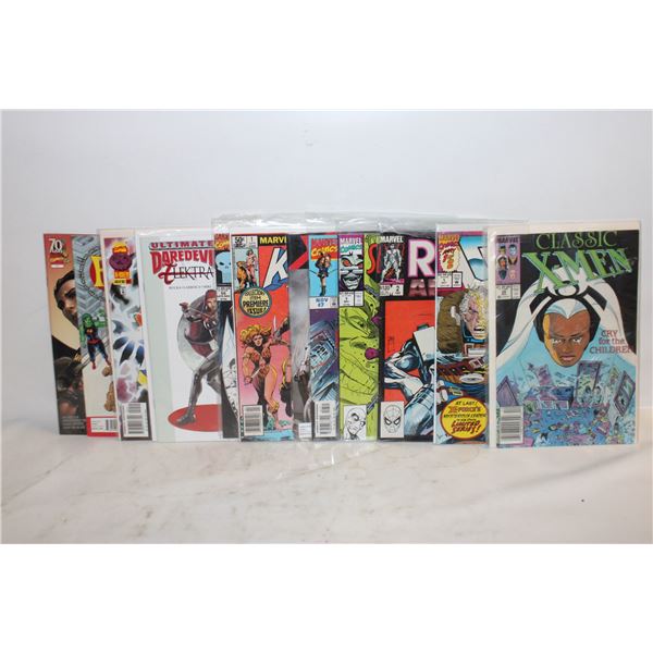 LOT OF 12 MARVEL COMIC BOOKS