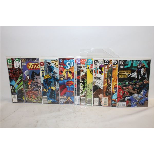 LOT OF 12 DC COMIC BOOKS
