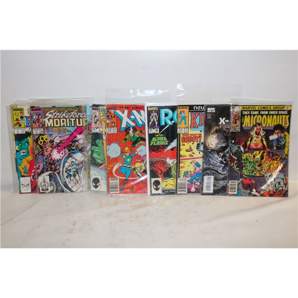 LOT OF 12 MARVEL COMIC BOOKS