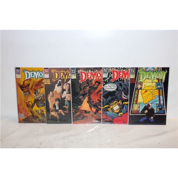 LOT OF 5 DEMON COMIC BOOKS