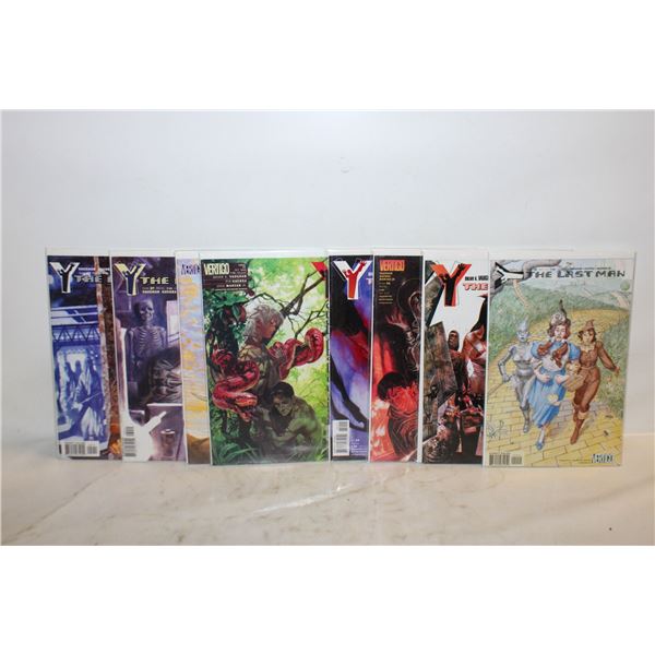 LOT OF 8 Y: THE LAST MAN COMIC BOOKS