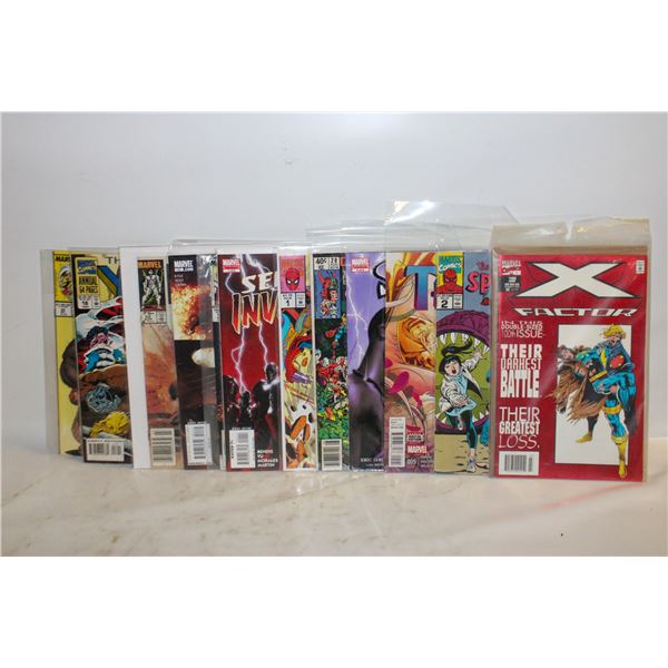 LOT OF 12 MARVEL COMIC BOOKS