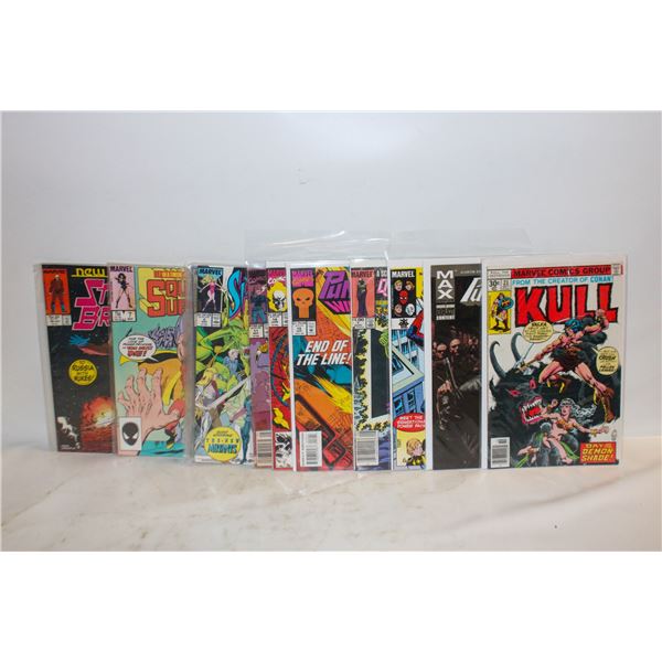 LOT OF 12 MARVEL COMIC BOOKS