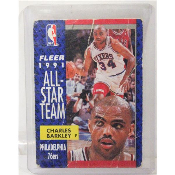 FLEER 213 CHARLES BARKLEY 76ERS #34 BASKETBALL