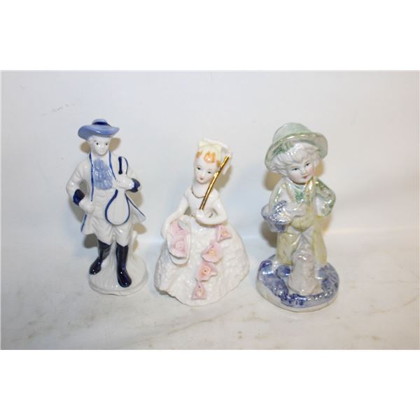 3 ESTATE PORCELAIN FIGURINES