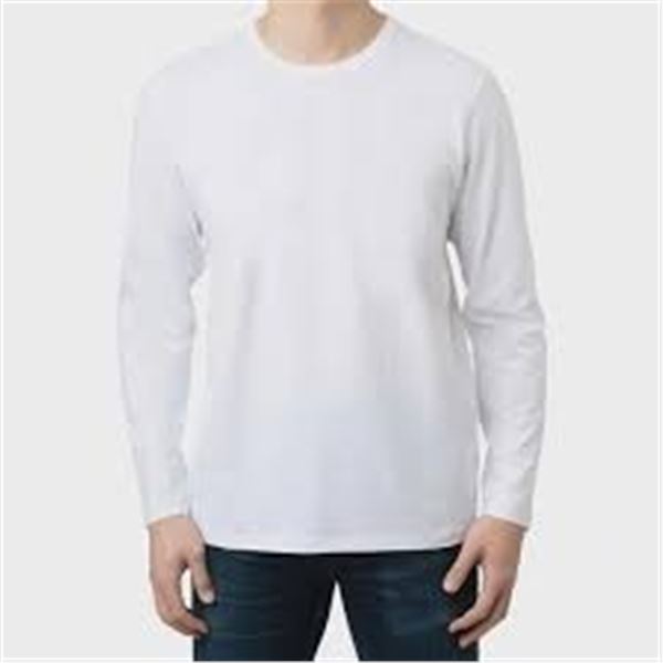 NEW ROUGH DRESS LS T-SHIRT WHITE MEDIUM