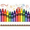 Image 1 : NEW EDUPRESS 35FT CRAYONS BORDER TRIM