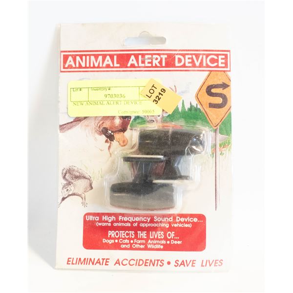 NEW ANIMAL ALERT DEVICE