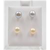 Image 1 : #175-NATURAL AKOYA PEARL STUD EARRING 2PAIR
