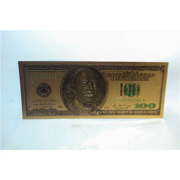 GOLD FOIL BILL NOVELTY USA 100