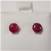 Image 1 : 10K YELLOW GOLD RUBY(3.1CT) EARRINGS