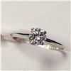 Image 1 : 10K WHITE GOLD MOISSANITE(0.5CT) RING SIZE 7