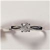 Image 1 : 14K WHITE GOLD DIAMOND (0.25CT,I2,G) RING SIZE 6