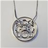 Image 1 : SILVER CZ AND DIAMOND 16" NECKLACE