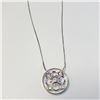 Image 2 : SILVER CZ AND DIAMOND 16" NECKLACE