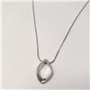 Image 1 : SILVER DIAMOND 18" NECKLACE