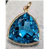 Image 2 : 10K(1.63G) BLUE TOPAZ (7CT) PENDANT APPRAISED