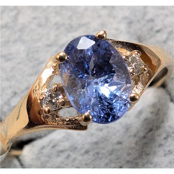10K(1.63G) TANZANITE (0.9CT) DIAMOND (0.04CT)
