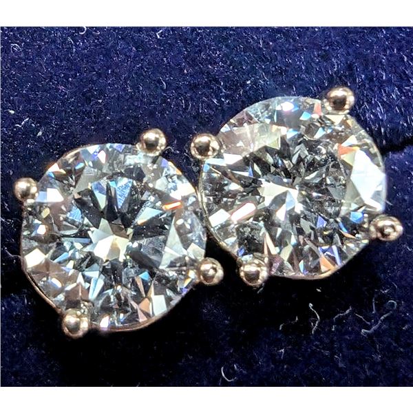 10K(1.46G) LAB DIAMOND (2.25CT) EARRINGS