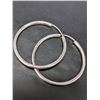 Image 1 : SILVER HOOP 34MM EARRINGS