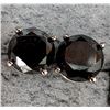 Image 1 : 14K(1.13G), BLACK DIAMOND (2.3CT) EARRINGS
