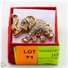 Image 1 : NEW RHINESTONES FILLED ELEPHANT PIN