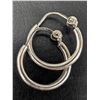 Image 1 : SILVER HOOP EARRING